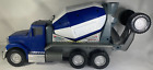 🚚💙 RARE TONKA Mighty Motorized Concrete Cement Mixer Blue Truck w/ Lights