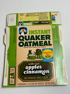 1976 Quaker INSTANT OATMEAL Box w/ Fisher Price Adventure People Refund Offer