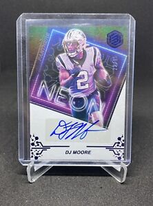 2022 Panini Elements DJ Moore Neon Signs AUTO /25 Panthers Bears