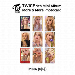 TWICE 9th Mini Album More And More Official Photocard Mina K-POP KPOP