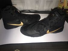 Nike Hypersweep Wrestling Shoes Black And Gold Size 11.5 Mens