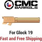 CMC Match Precision Glock 19 Fluted Stainless Steel Match Barrel, Bronze TiALN