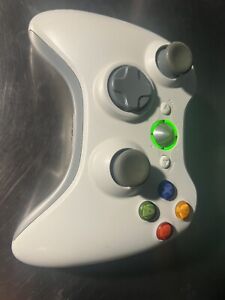 Microsoft Xbox 360 Wireless Controller White Original Genuine Tested Works CLEAN