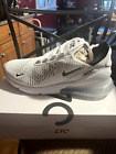 Nike Air Max 270 White Black Running Shoes AH8050-100 Men's Size 11.5 NIB