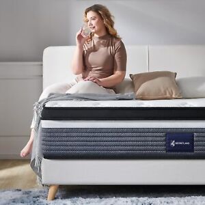 12 Inch Bed Mattress Queen Size Gel Memory Foam and Innerspring Hybrid Mattress