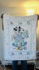 Vintage Minnie Mouse Mickey Mouse Dundee Crib Comforter Nursery Pastel Blanket