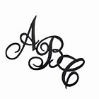 Iron On Script Letter Patches, Embroidered Monogram Letters, 3 Colors USA Seller