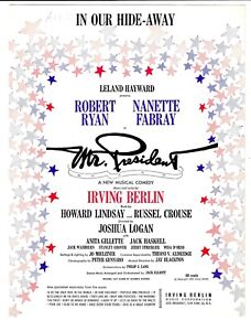 New ListingNANETTE FABRAY Broadway Sheet Music IN OUR HIDE-AWAY from MR. PRESIDENT  1962