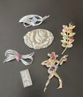 Vintage Sterling Silver Jewelry Brooch/ Pin Lot  