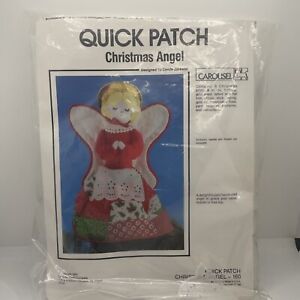 CHRISTMAS ANGEL Tree Topper Kit Quick Patch 1983 Carousel Crafts Company Sew
