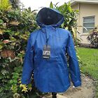 Kids boys Rain Poncho Hooded Jacket Rainsuit Raincoat Rain wear cover S M L