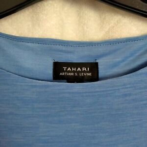 Tahari Women Light  Blue Dress Size 8 Arthur S. Levine