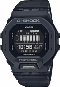 G-Shock Casio Bluetooth Step Counter Digital Square Black Watch GBD200-1 NEW