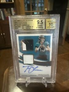 New ListingTREVOR LAWRENCE /49 BGS 9.5 RPA RC AUTO DUAL JERSEY PATCH SSP 2021 IMMACULATE