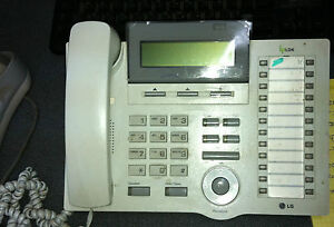 LG Nortel ipLDK LDP-7024D LCD Display Desktop White Phone Business Telephone LDK