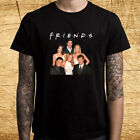 FRIENDS TV Show Logo Men's Black T-Shirt Size S-5XL
