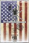 My Chemical Romance autographed gig poster Ray Toro, Mikey Way, Gerard Way