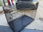 Dog Crate Kennel Pet Large Cage Metal Folding 42 Inch Tray Heavy Duty House New