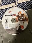 Madden NFL 12 (Sony PlayStation 3, 2011) disc only, tested working