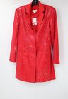 NWT Anthropologie Maeve Blazer dress Womens 0 Sequin red button cocktail party