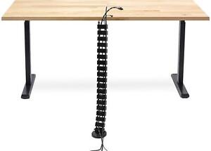 Mount-It Cable Management Spine Desk Cord Organizer Vertebrae Keeps Power and...