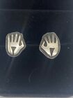 Vintage MUSEUM NAVAJO NATIVE AMERICAN HOPI SIGNED BEAR CLAW Earrings