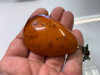 Old natural baltic amber stone pendant 38.2gr.