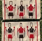 Two Vintage Tribal Woven Tapestries 32x16
