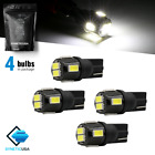 4x T10 175 912 6-LED White Dome Map Door Interior Light Bulbs for MDX/RDX&more