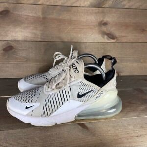 Nike air max 270 womens size 8.5 shoes white athletic running sneakers