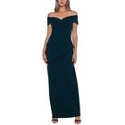 Xscape Womens Peplum Maxi Special Occasion Evening Dress Gown BHFO 7602