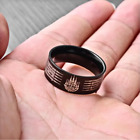 Ring 5 Rows Talisman Power Wealth Lucky Thai Buddha Amulet Protect Mantra Size10