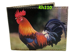 Rooster printed Handcraft Bi-Fold Wallet