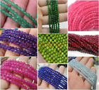 Natural 4mm Faceted Multicolor Round Gemstone Loose Beads 15'' AAA+