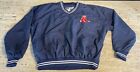Vintage Boston Red Sox Pullover Russel Athletic Blue L (Large) Water Resistant