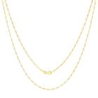 14K Yellow Gold Solid Figaro Link Chain 1mm- 9.5mm Mens Womens Necklace 16