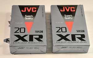New ListingLot of 2, JVC TC-20 XR VHS-C Blank Camcorder Video Cassette Tapes - New Sealed