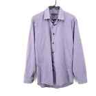 Jared Lang Purple Size Medium Shirt Mens Button Up Long Sleeve Dress Career