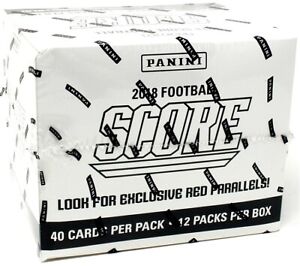 2018 PANINI SCORE FOOTBALL FAT PACK BOX BLOWOUT CARDS