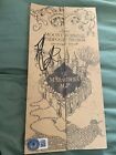 New ListingCertified Daniel Radcliffe Signed Harry Potter Marauders Map Replica Prop Book