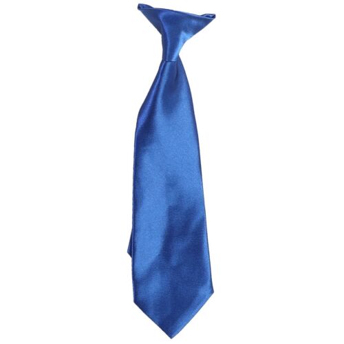 25 + Colors Clip On Neck Tie For Toddler (2T-4T )Kids(4-7) Boys (8-16) Satin Tie