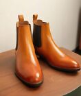 Men Handmade Stylish Genuine Leather Chelsea Boots, Goodyear Welted Party Boot