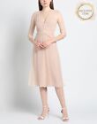 RRP€1385 N 21 Silk A-Line Dress IT42 US6 UK10 M Padded Shoulders Made in Italy