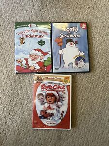 New ListingCHILDREN/KIDS CHRISTMAS DVD LOT OF 3 MOVIES CARTOONS FROSTY, SANTA