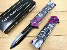 8” Joker Tactical Spring Assisted Open Blade Folding Pocket Knife Hunting Knife