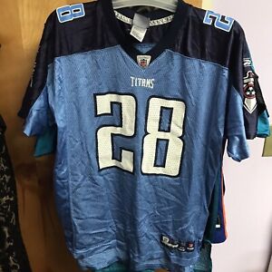 Tennessee Titans Jersey Youth XL (18-20)Blue Chris Johnson #28 Football NFL Nike