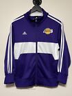 Adidas Los Angeles Lakers NBA Embroidered Track Jacket Size M Purple White