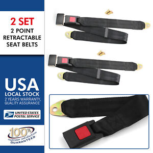 2 point Seat Saftey Belt Harness Kit Go Kart UTV Buggie Single Double ATV