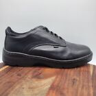 Thorogood Soft Street Shoes Men's 13 W Wide Black Leather Derby Oxford Work