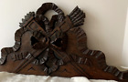 Antique French Wood Pediment Architectural Salvage